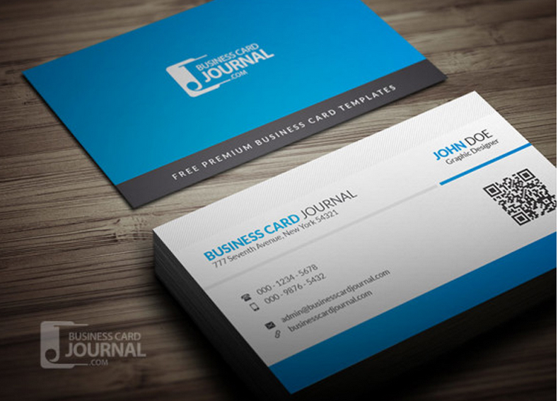 藍(lán)灰色簡約名片設(shè)計(jì)